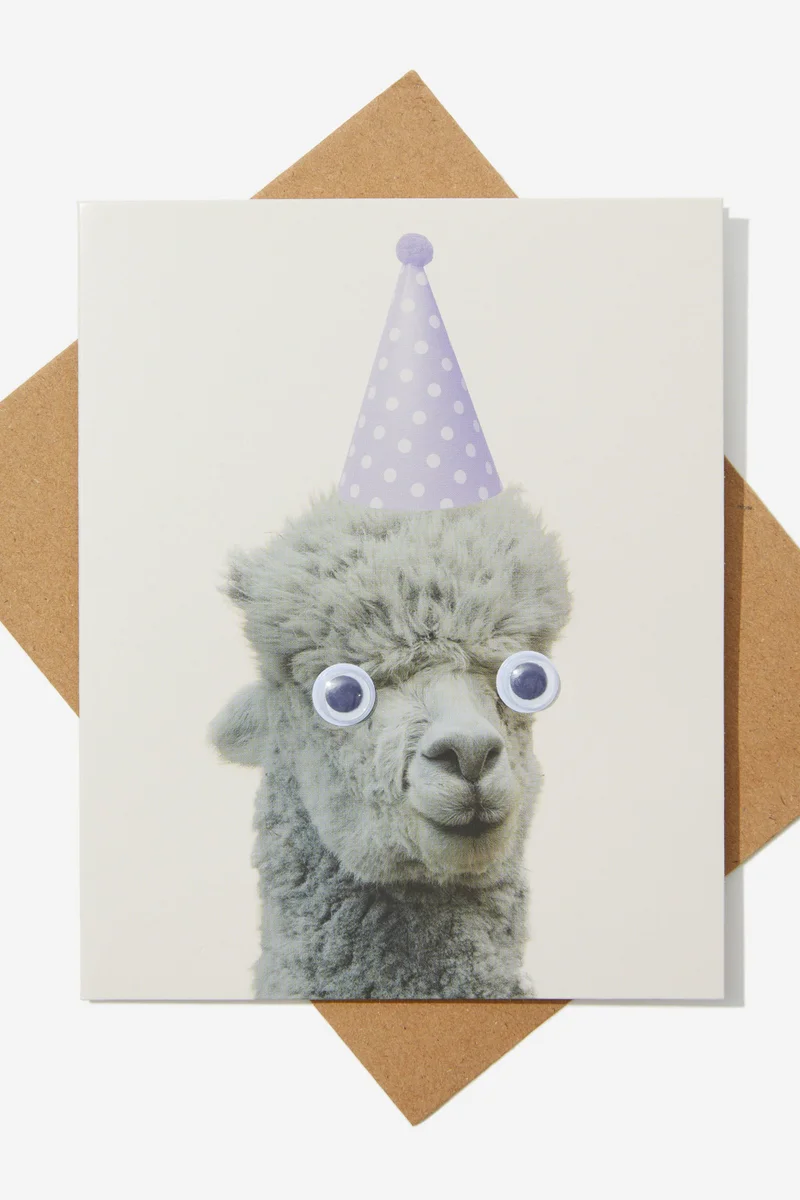 Typo premium funny birthday card